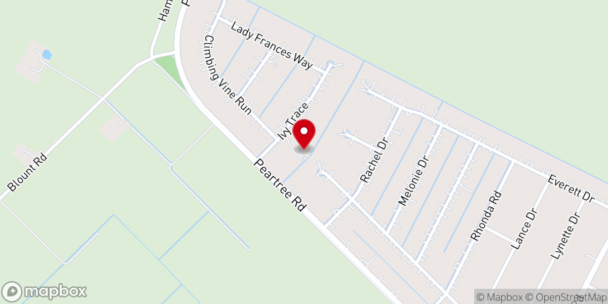 Map showing location of Trinity Baptist Fellowship