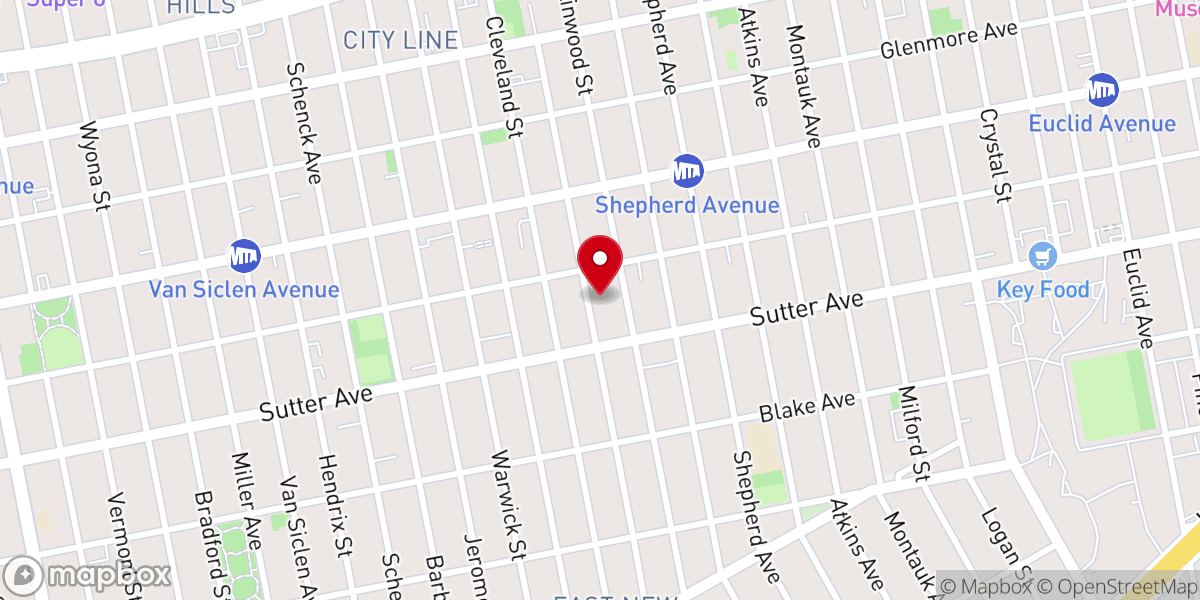 Map showing location of Bethelite Institutional Baptist Church