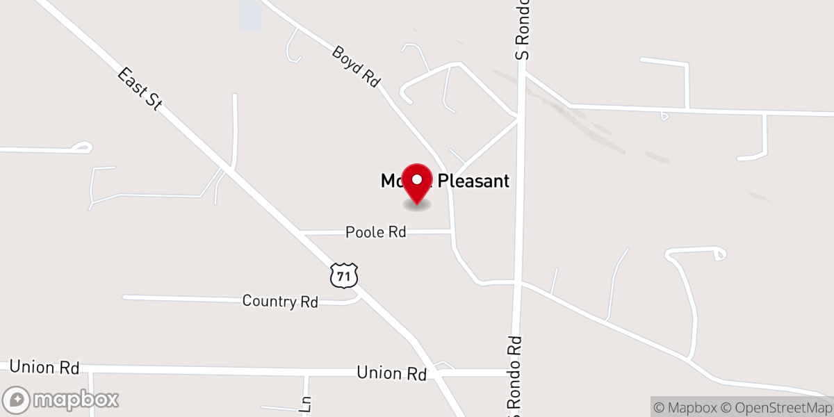 Map showing location of Faith Chapel PCG