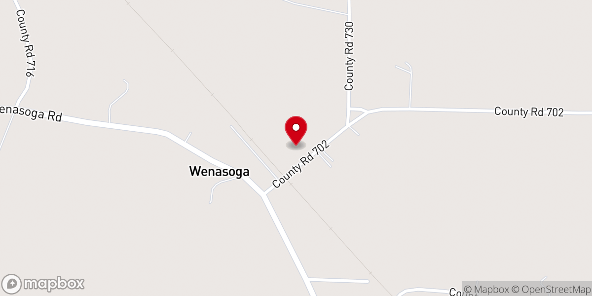Map showing location of Wenasoga Church of Christ