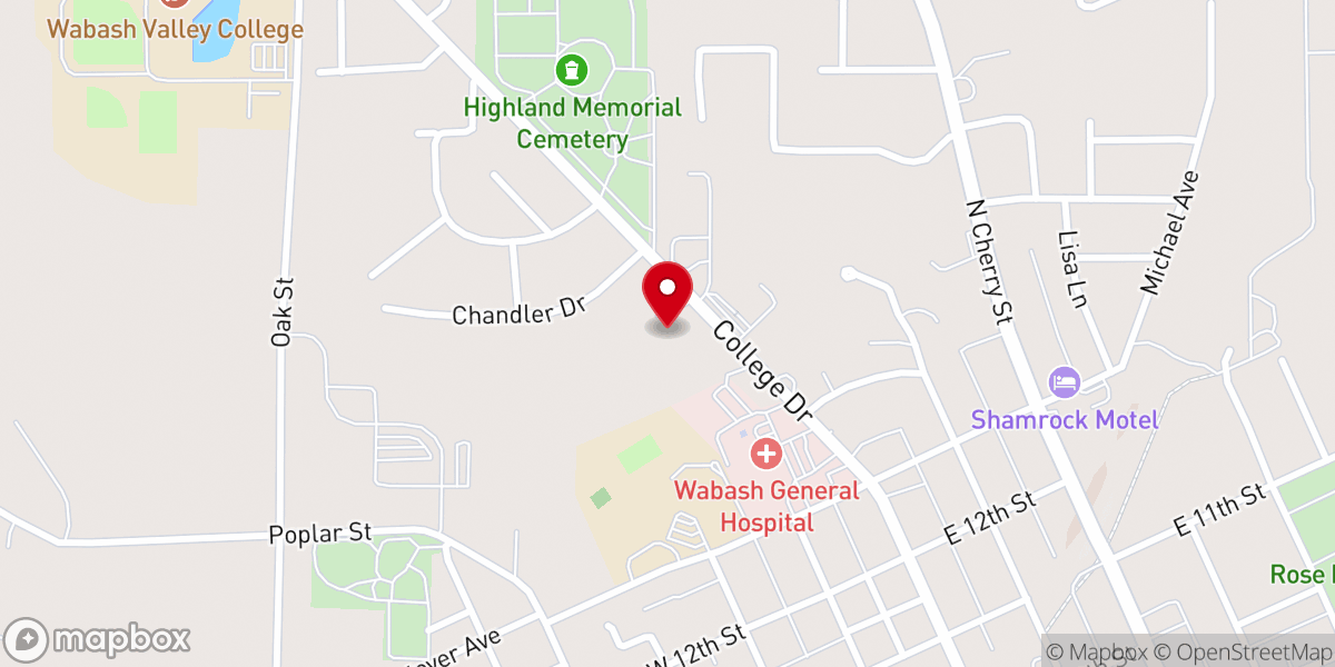 Map showing location of Community Church of God