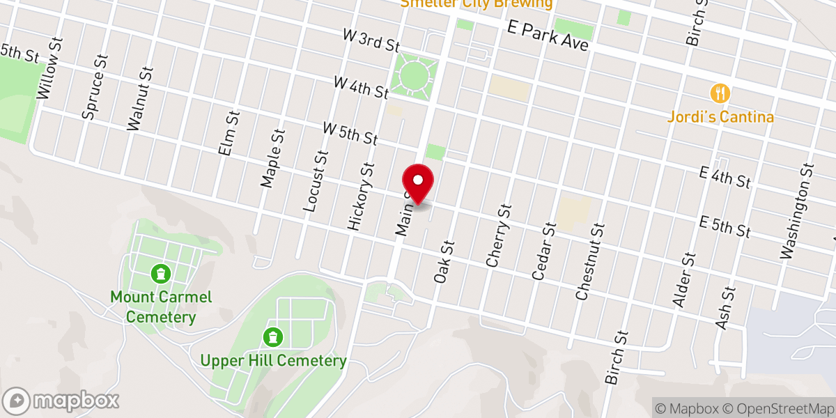 Map showing location of Saint Mark Episcopal Church