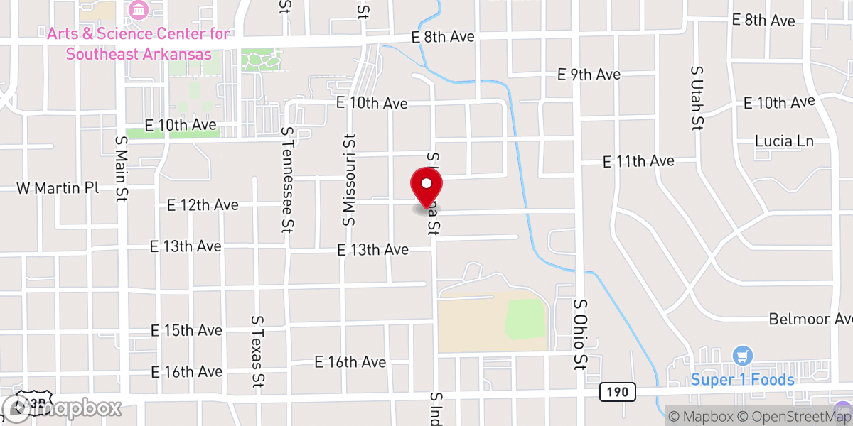 Map showing location of Allen Temple Church Parsonage