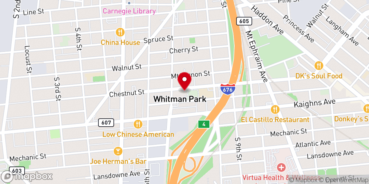 Map showing location of New Fellowship UAME Church