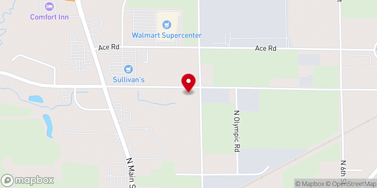 Map showing location of New Life Church of Princeton