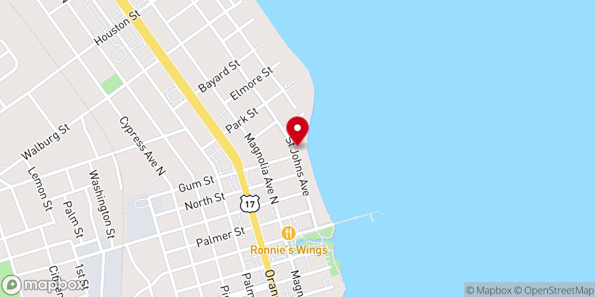 Map showing location of St Mary's Episcopal Church