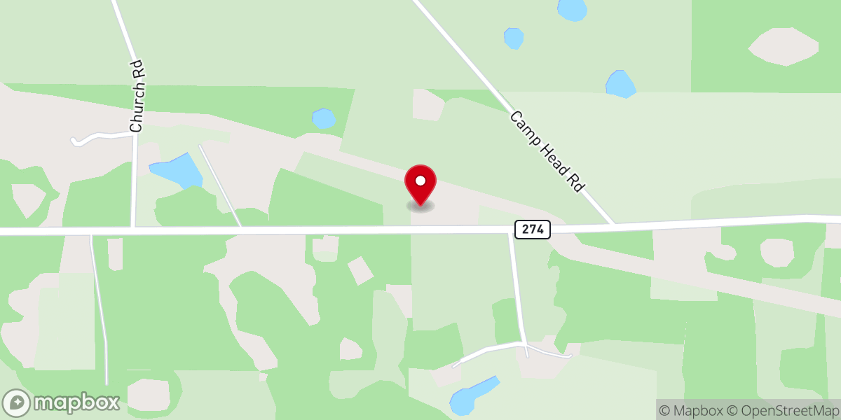 Map showing location of Adventist Church