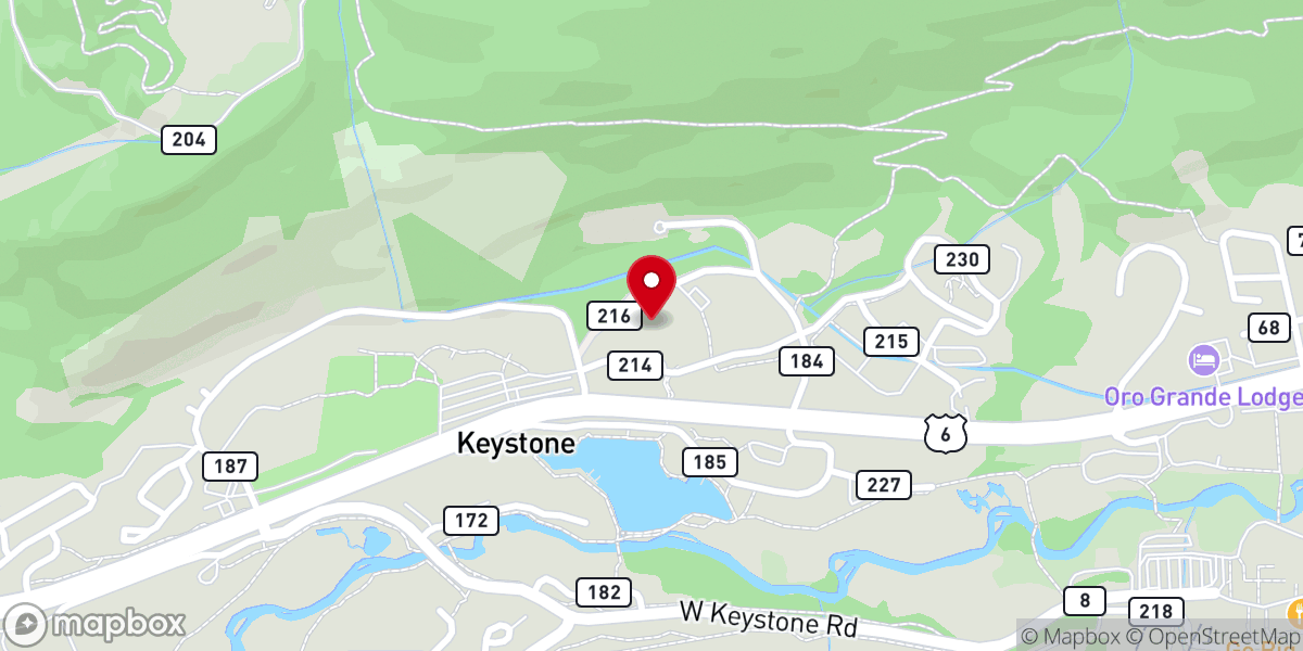 Map showing location of Keystone Conference Center