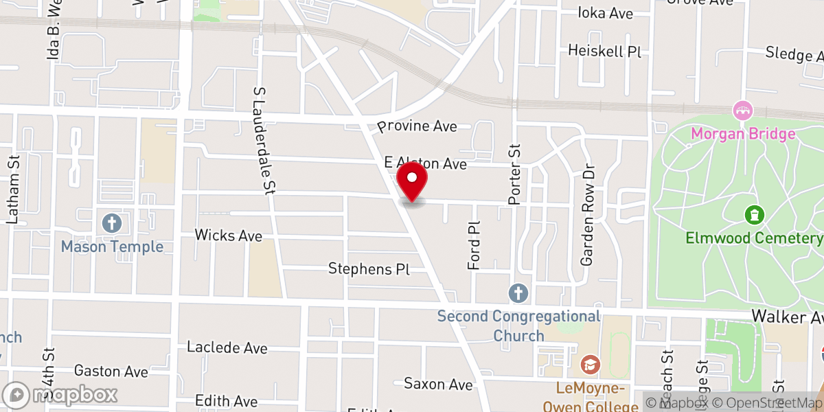 Map showing location of Jerusalem Chapel