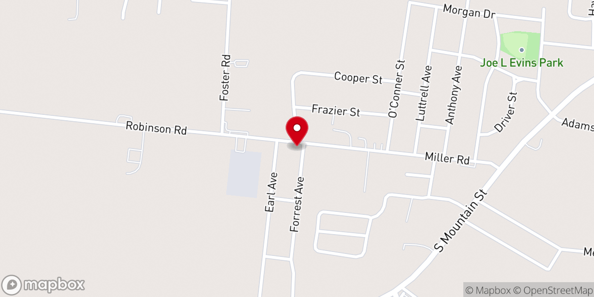 Map showing location of Center Hill Brethren In Christ