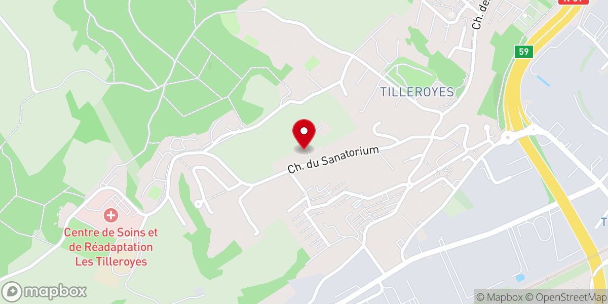 Map showing location of Église