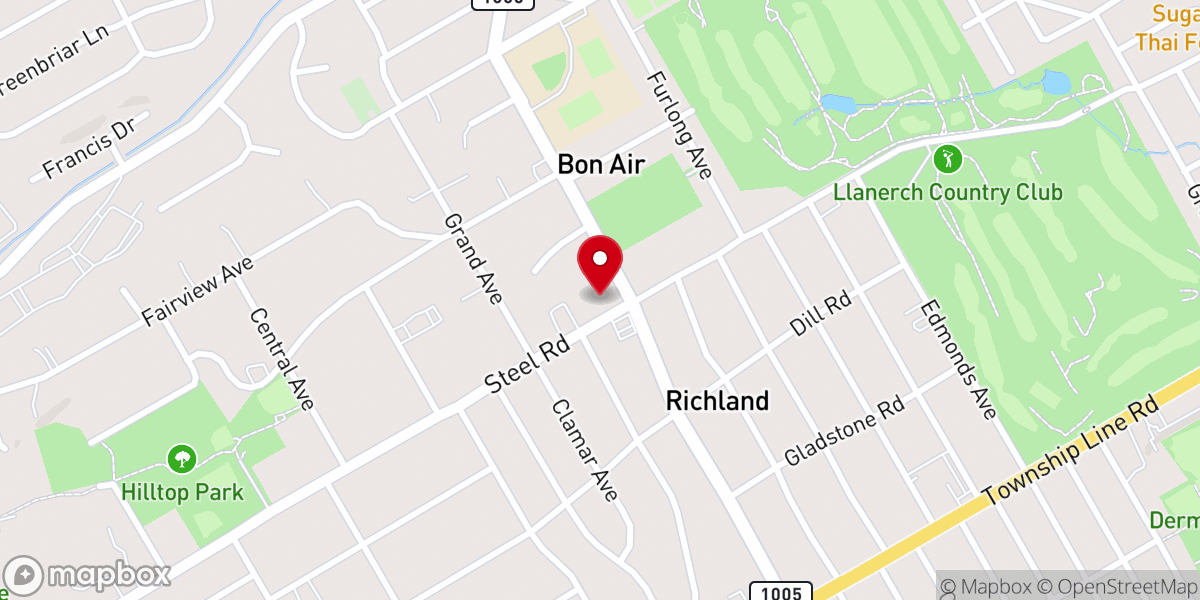 Map showing location of Havertown United Methodist Church(Hope Campus)