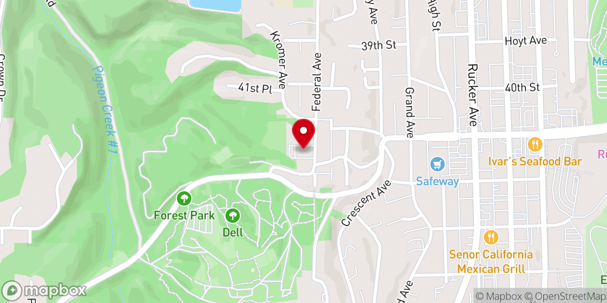 Map showing location of Forest Park Seventh-day Adventist Church