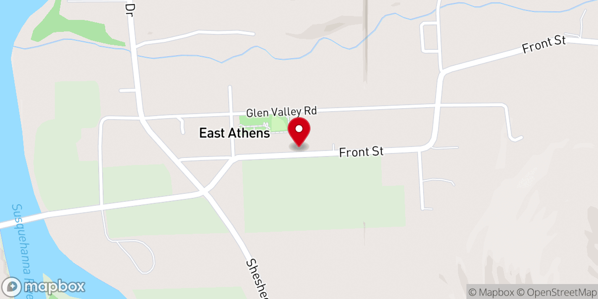 Map showing location of Kinsman Hall