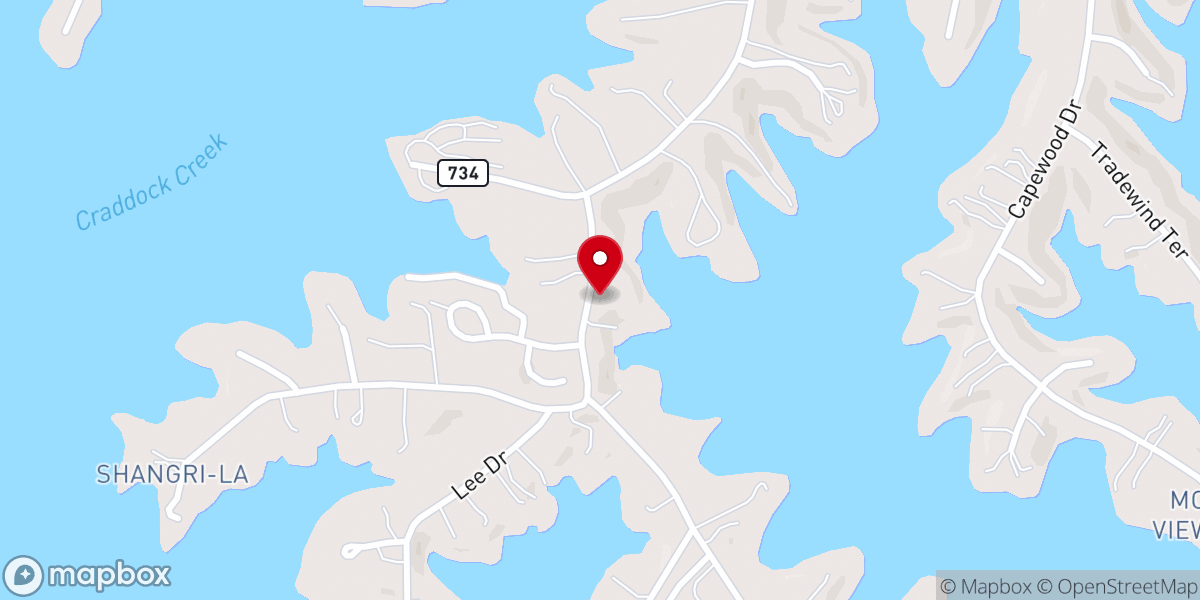 Map showing location of Thomas Chapel