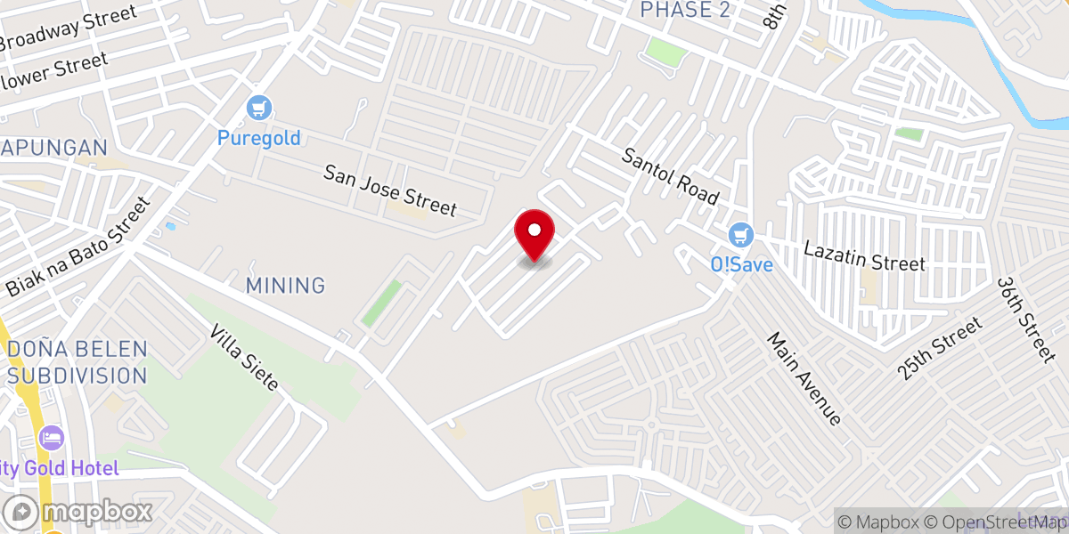 Map showing location of Bible Baptist Church
