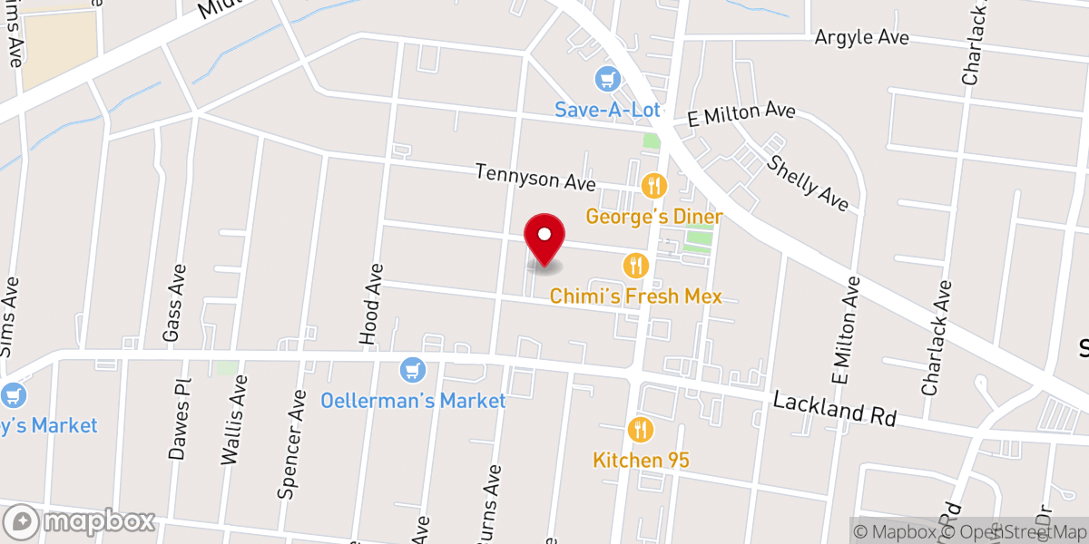 Map showing location of Living Waters Church of God Fellowship