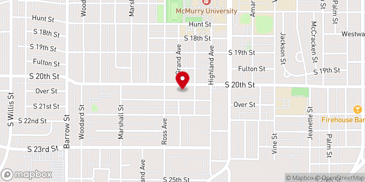 Map showing location of Faith Baptist Church