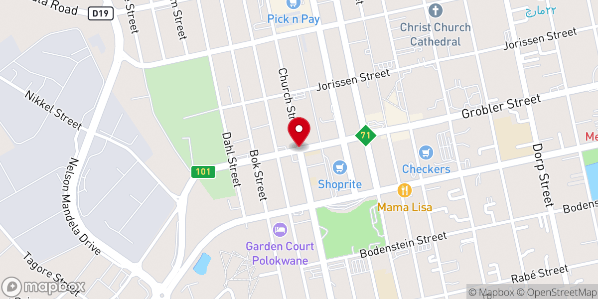 Map showing location of St. Joseph Zion Apostolic Church