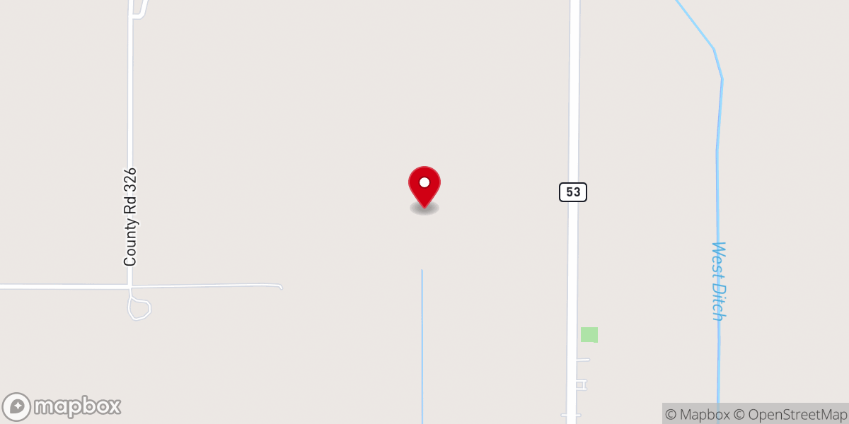 Map showing location of Gibson Church