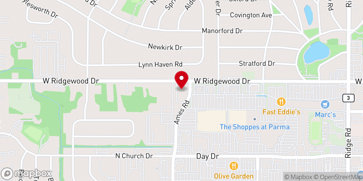Map showing location of All Saints Episcopal Church