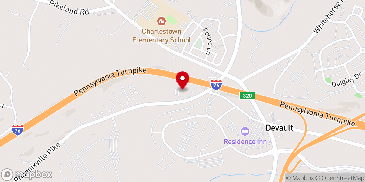 Map showing location of Apostolic Christian Church