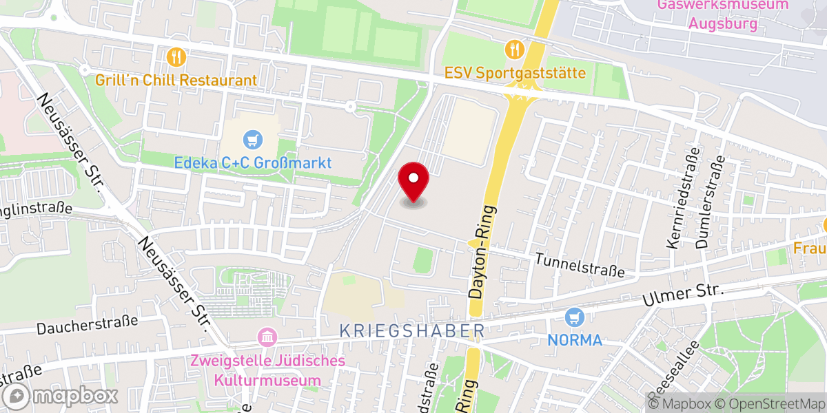 Map showing location of RCCG VICTORY HOUSE AUGSBURG (THE REDEEMED CHRISTIAN CHURCH OF GOD)