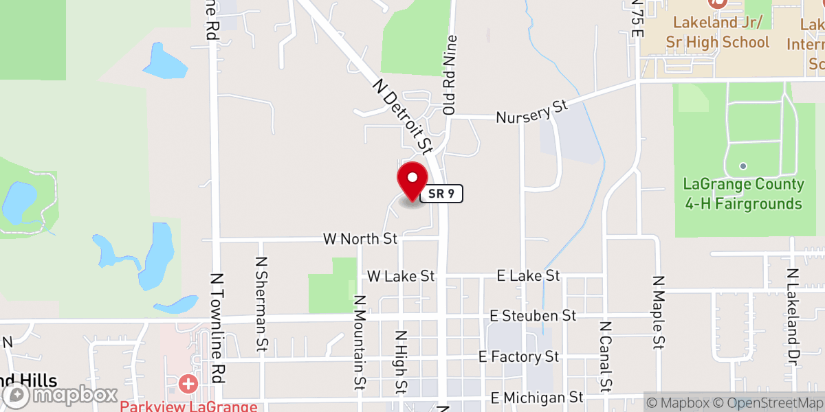 Map showing location of First Church of God