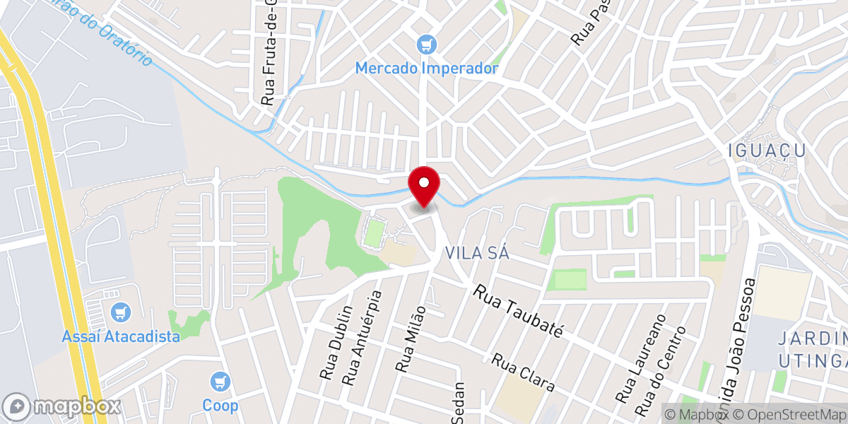 Map showing location of Igreja Pentecostal Projeto Neemias