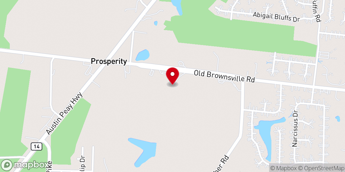 Map showing location of Solid Rock Baptist Church