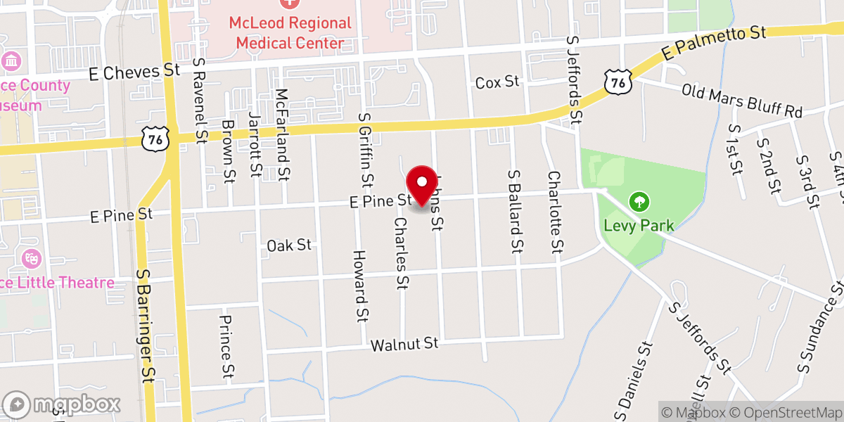 Map showing location of Pentecostal Temple Church Of God In Christ