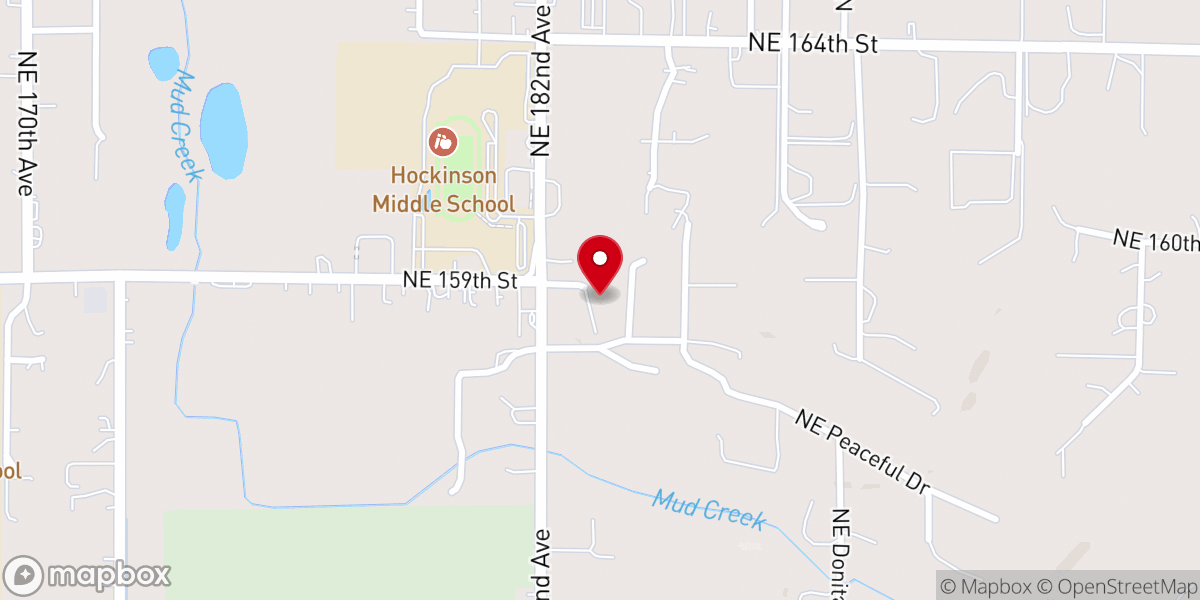 Map showing location of Elim Lutheran Church