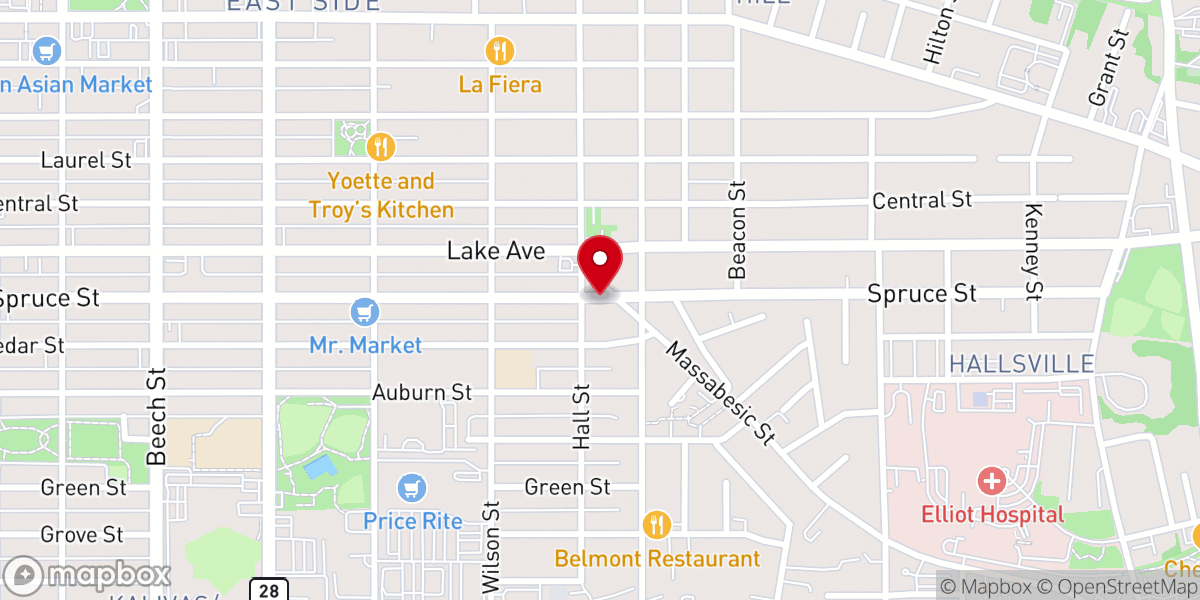 Map showing location of Haitian Alliance Church