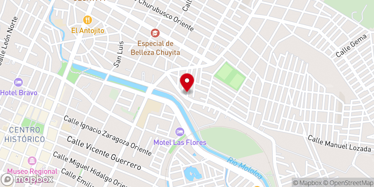 Map showing location of Iglesia Cristiana Evangelista Maranhata