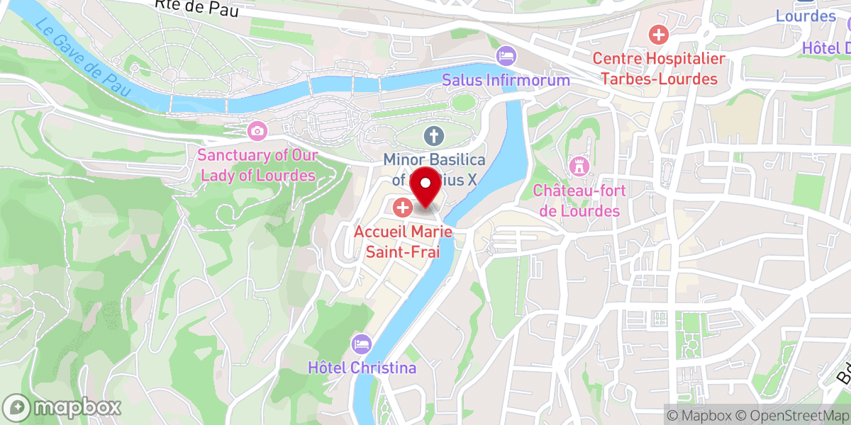 Map showing location of Chapelle Notre Dame des Douleurs
