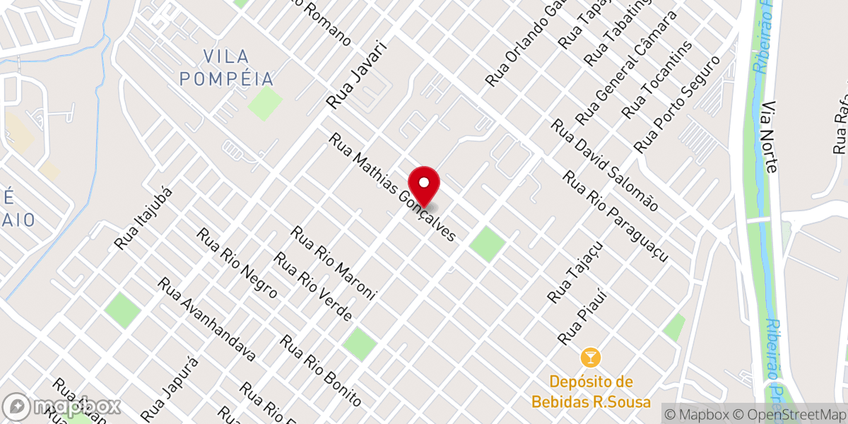 Map showing location of Paróquia Sagrado Coração de Jesus - Ribeirão Preto/SP