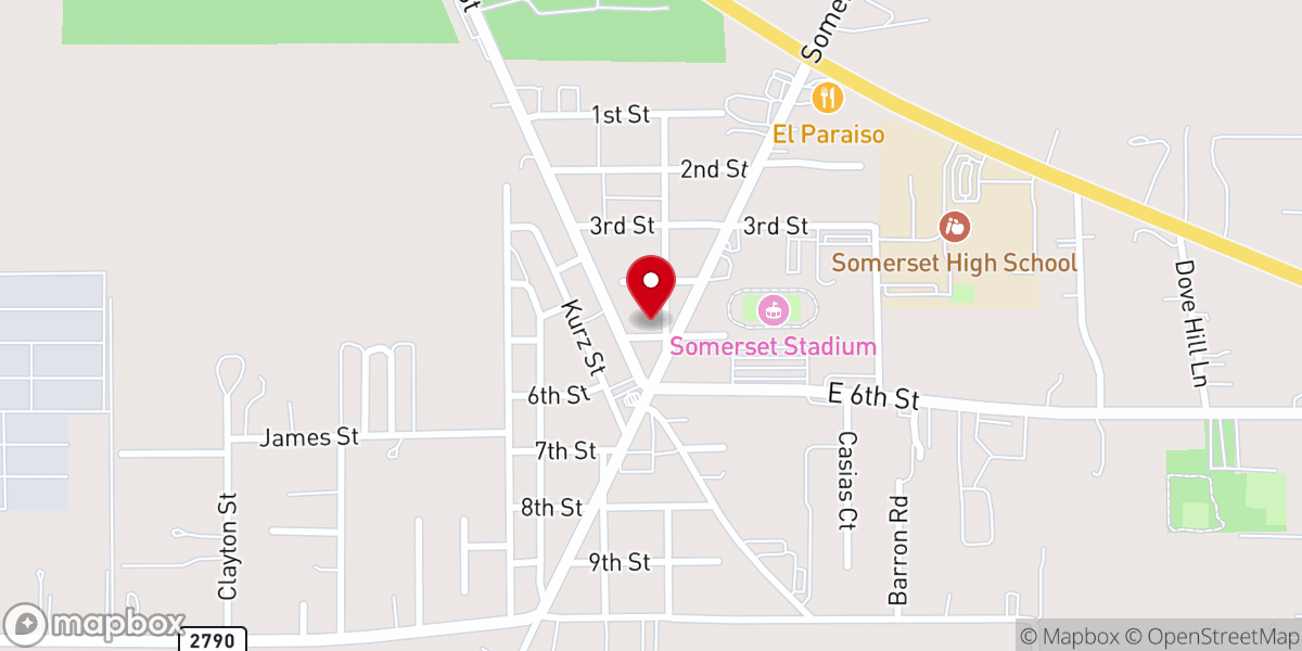 Map showing location of St Mary's Church