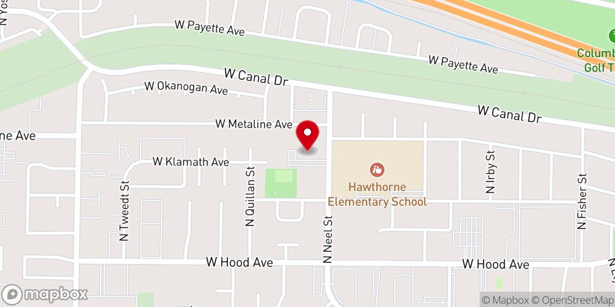 Map showing location of Word of Life Church