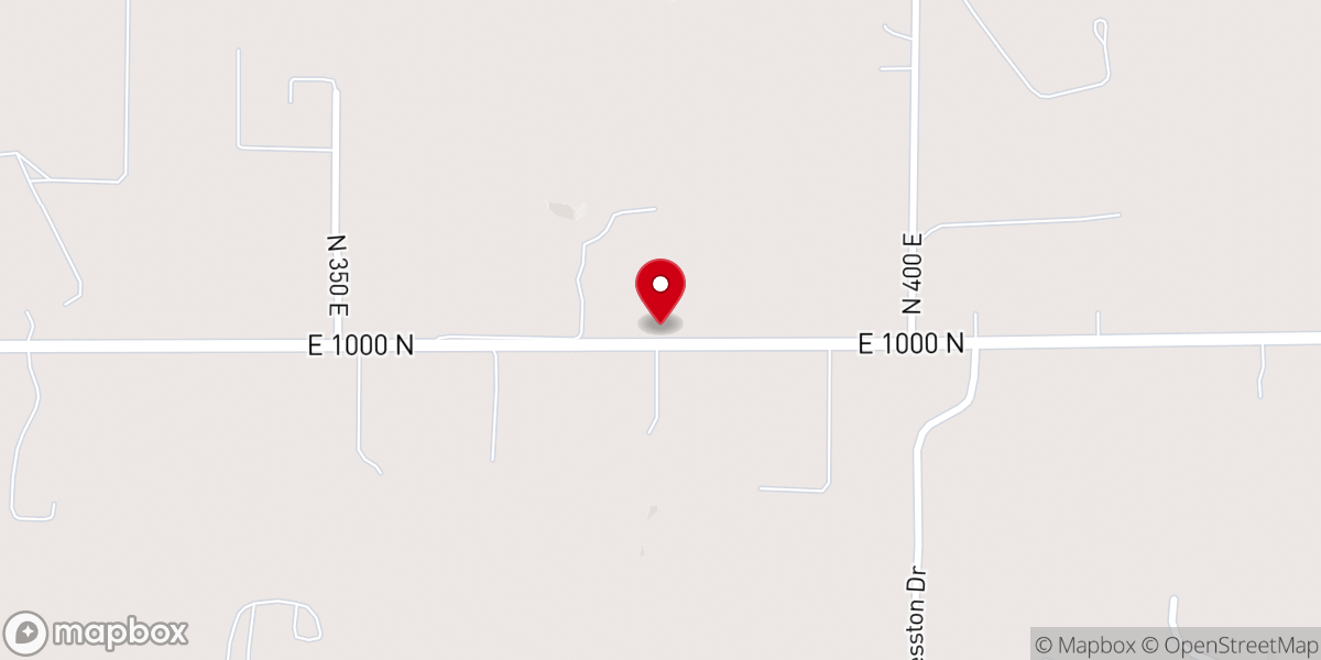 Map showing location of Posey Chapel