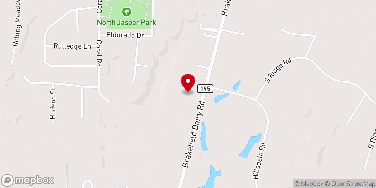 Map showing location of St Cecilia Catholic Church