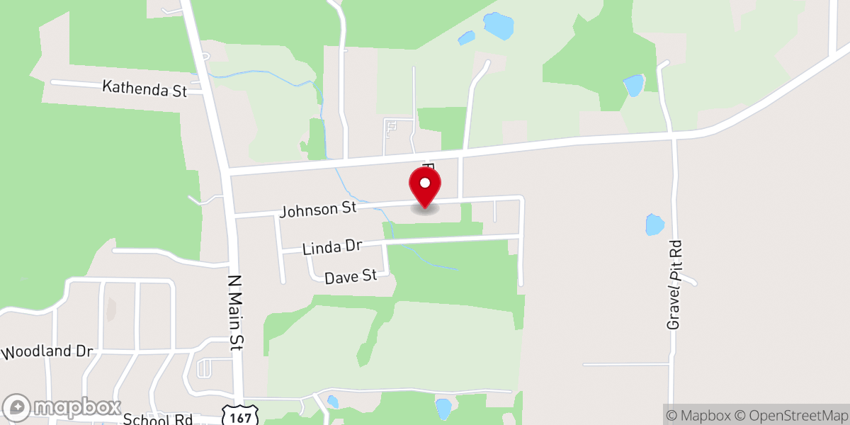 Map showing location of The Tiptons