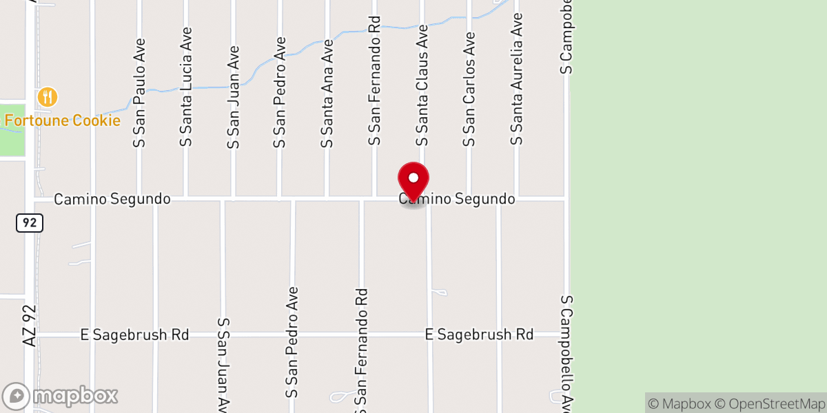 Map showing location of Grace Presbyterian Church