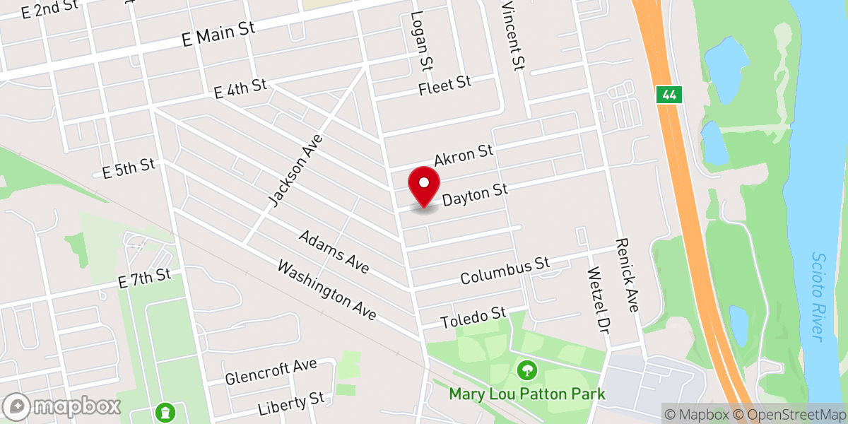 Map showing location of Landmark Christian Church