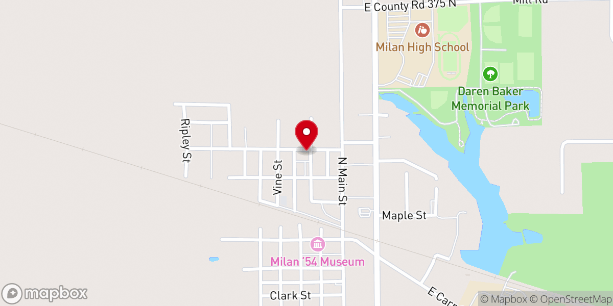 Map showing location of St Charles Catholic Church