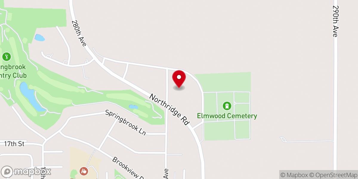 Map showing location of DeWitt E-Free Church