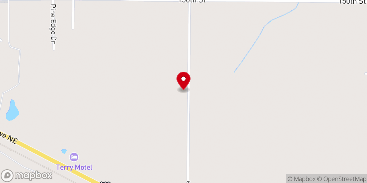 Map showing location of Wadena Seventh-day Adventist Church