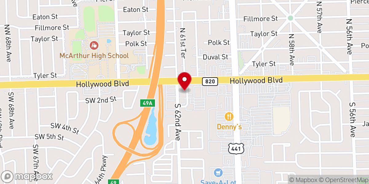 Map showing location of New Life Pentecostal Church Miracle Center