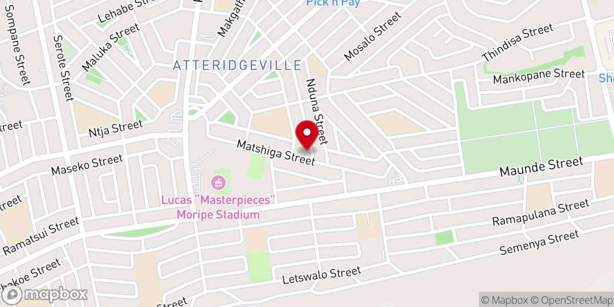 Map showing location of Pentecostal Holiness Church
