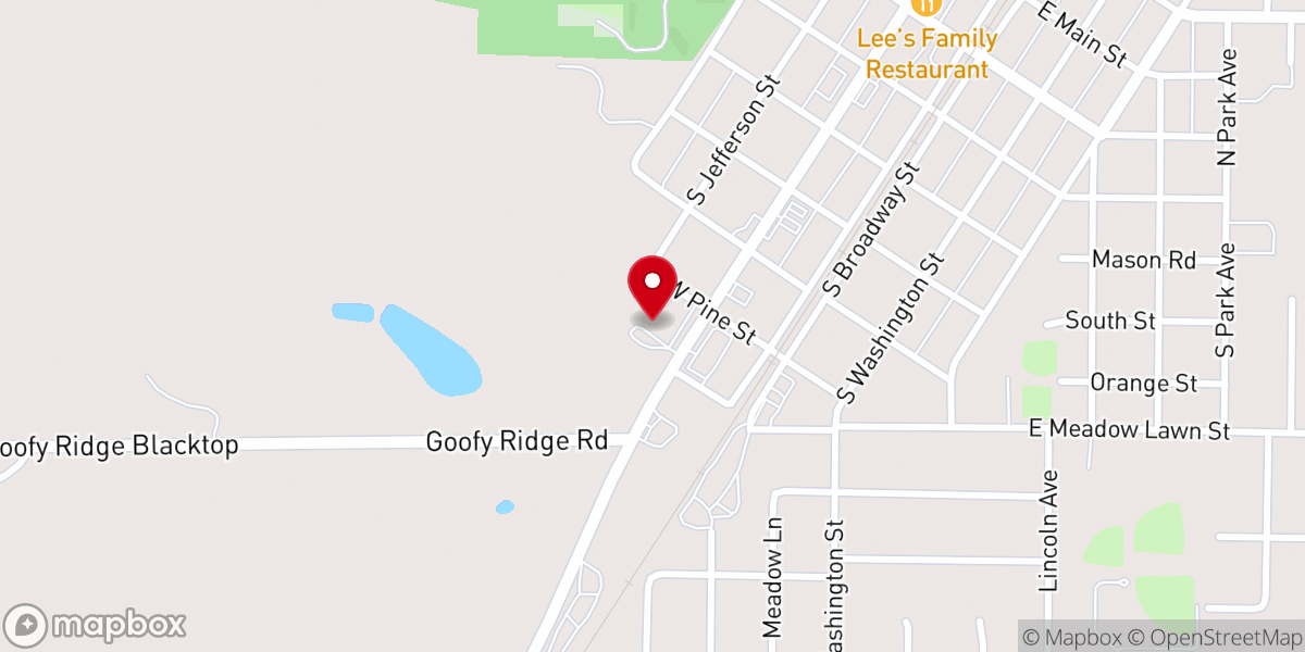 Map showing location of Immaculate Conception Catholic Church