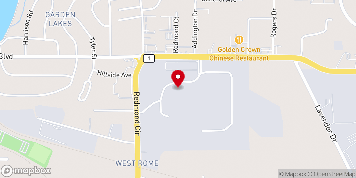 Map showing location of Backcountry for Christ International Inc